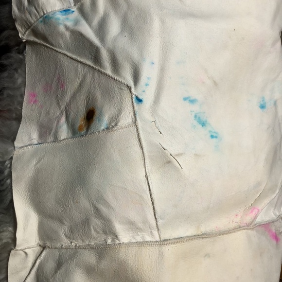 Rainbow Tibetan Lamb Rug - Picture 7 of 8